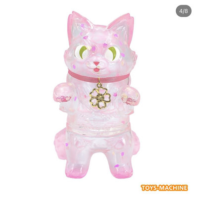 TSM0744JP 日本购回 小夏屋 sofubi 2024 樱花透明 猫 现货