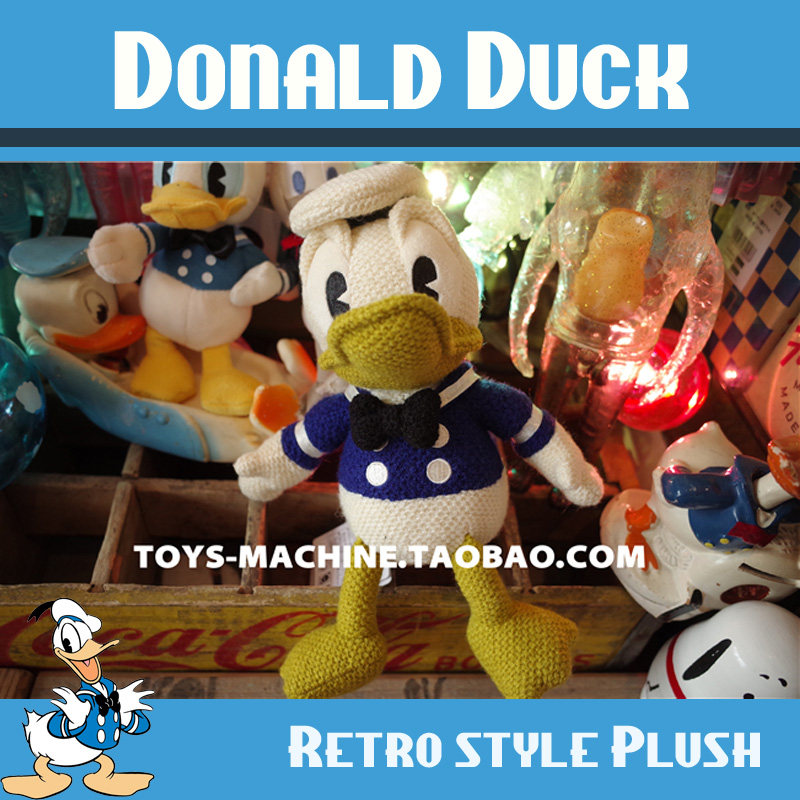 dsn0039jp日本购回 复古 针织毛线编织 唐老鸭 donald duck 现货