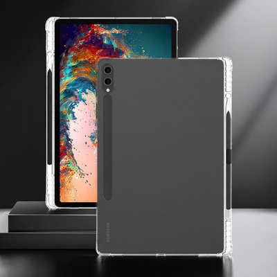 适用三星s9+保护套带笔槽galaxytabs8u保护壳samsung气囊A8轻薄s7+透明tabs10十11ultra硅胶fe防摔s6Lite外壳