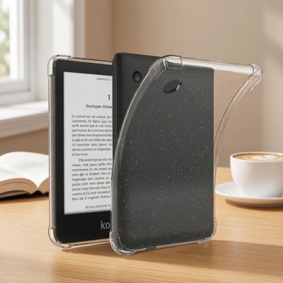适用Kobo Clara 2E/BW保护套6英寸阅读器闪粉气囊Kobo Clara Colour透明壳硅胶全包乐天kobo电子书保护壳防摔