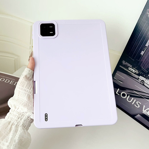 适用于小米平板7pro保护套Xiaomipad8带笔槽6SPro纯色硅胶红米RedmiPadSE11寸软壳全包边防摔小米5/6无盖轻薄