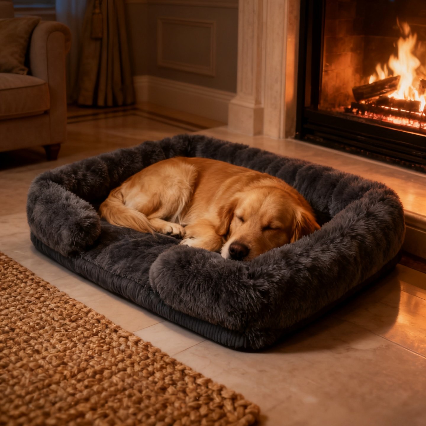 YoofPets长毛绒保暖大型犬狗窝加厚猫窝可拆洗猫咪床上猫窝,宠物/宠物食品及用品,猫窝/屋/帐篷/沙发,淘宝优惠券,粉丝福利购,淘宝优惠卷
