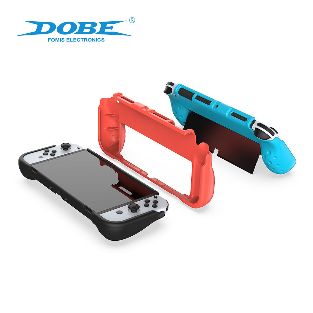 새로운 SWITCH OLED 호스트 TPU 보호 커버 NS OLED 게임 콘솔 통합 미끄럼 방지 보호 케이스 그립