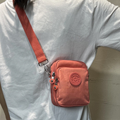 三层手机包女斜挎迷你小包包2025新款 百搭夏季 牛津帆布散步零钱包