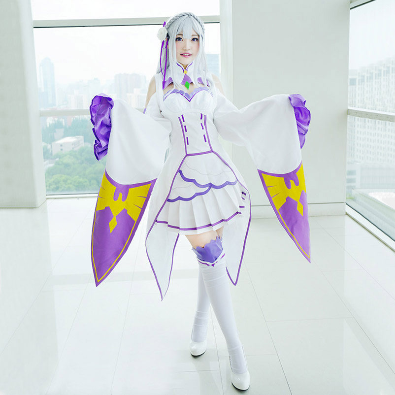 现货 Re从零开始的异世界生活艾米莉娅cos服装 艾米莉亚爱蜜莉雅