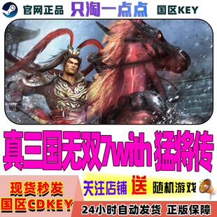 正版 激活码 国区KEY 猛将传 真三国无双7with Steam游戏