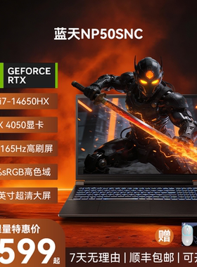 蓝天NP50SNC I7-14650HX RTX4050 15.6英寸游戏笔记本电脑