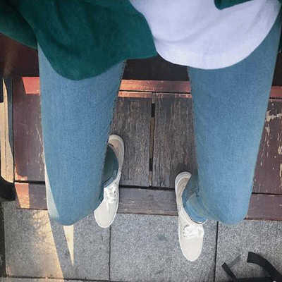 复古修身小脚牛仔裤男长裤子夏季