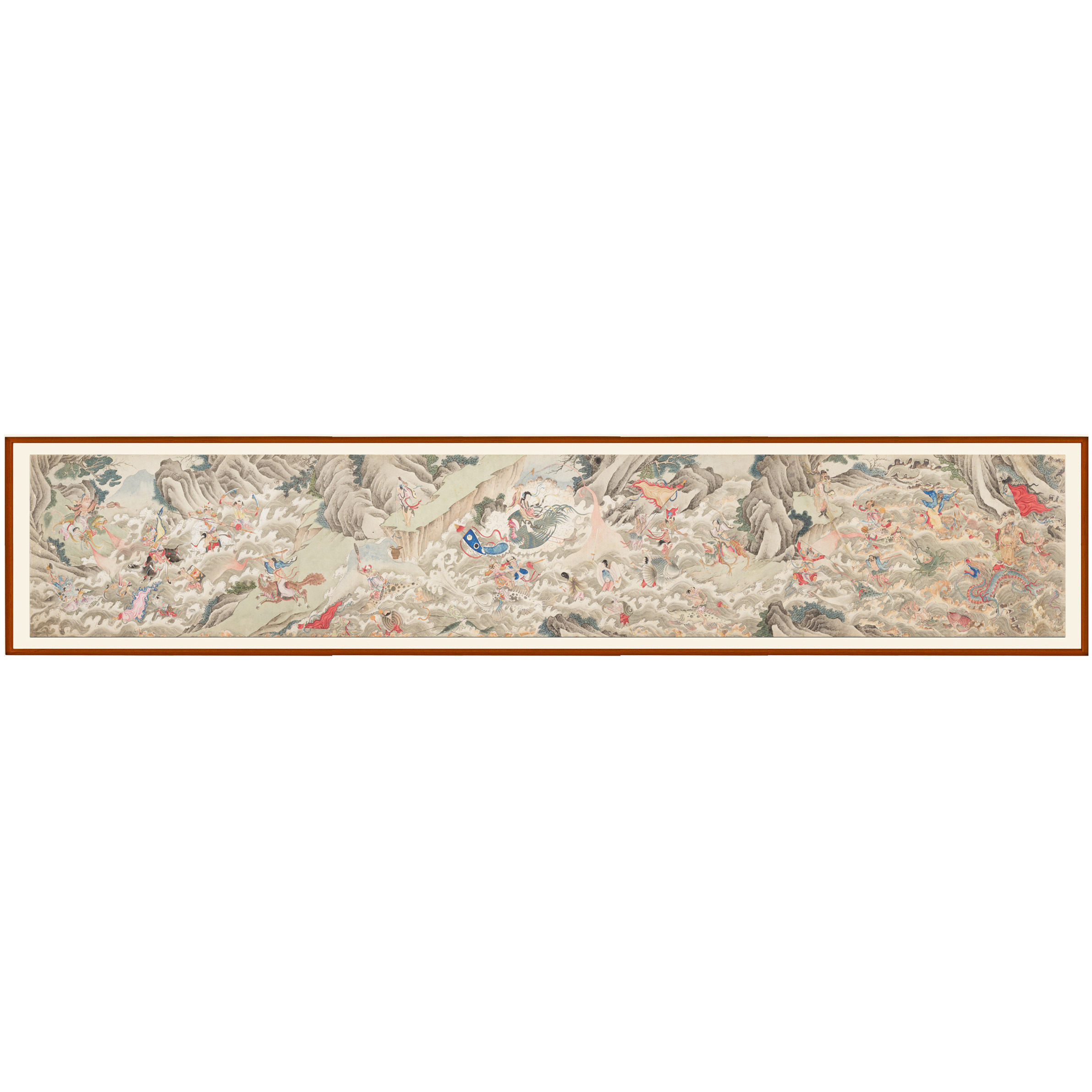 八仙过海中堂画客厅挂画国画风水招财镇宅中式沙发装饰画壁画字画