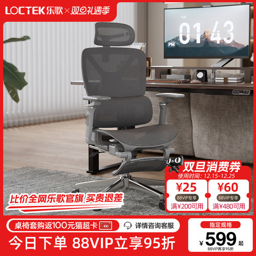 乐歌人体工学椅电脑椅电竞椅