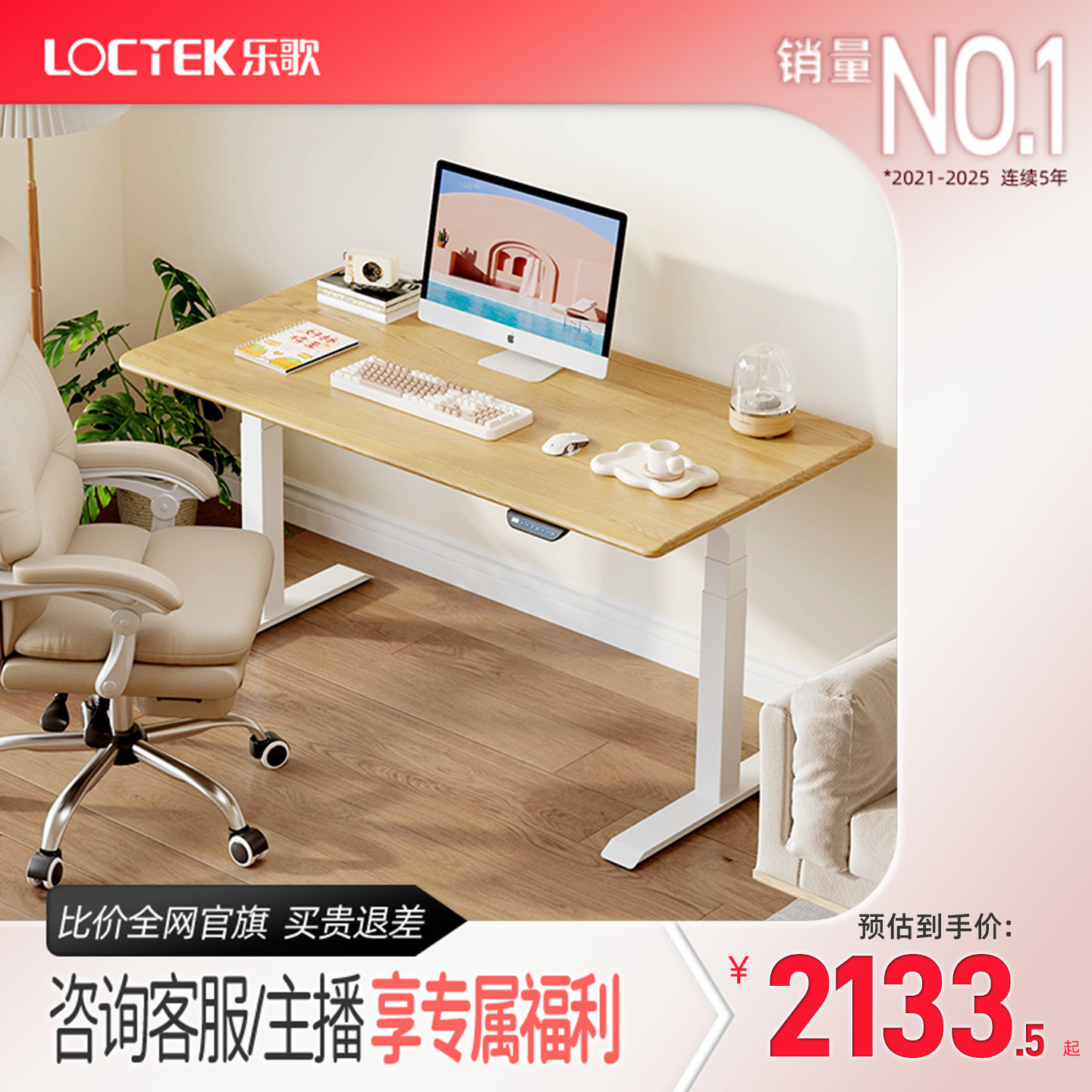 乐歌E5-N/E6旗舰款电动升降桌图片