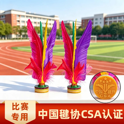 新健鹅毛毽儿童成人比赛专用毽
