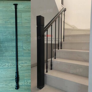 简约楼梯护栏铝镁葫芦款立柱实木大柱扶手室内外阁楼别墅飘窗栏杆