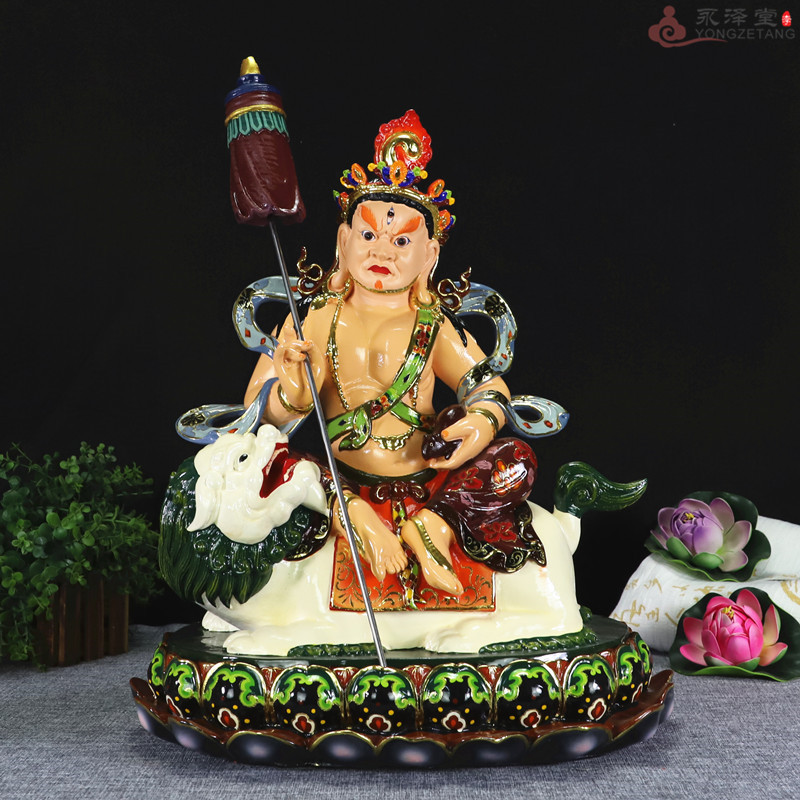 中式风敦煌彩密宗佛堂财宝天王