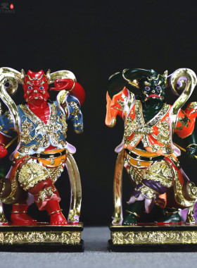 敦煌彩妈祖左右护法神像千里眼