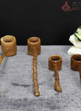 永泽堂太子佛专用勺浴佛勺子 九龙浴佛盆配用勺竹勺竹瓢佛具摆件