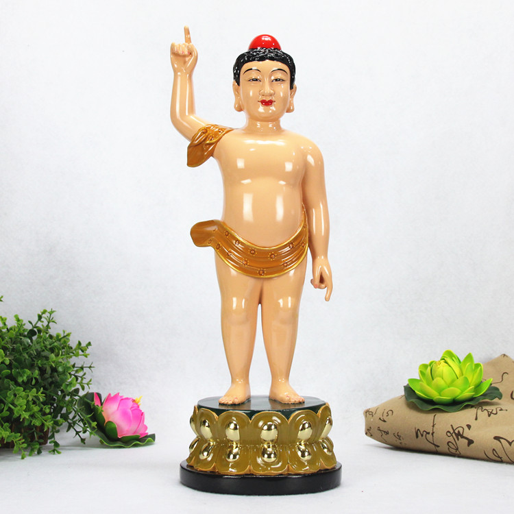 中式桌面佛堂永泽堂16寸太子佛装饰摆件