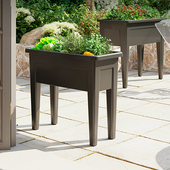 高脚种菜盆懒人自吸水家庭阳台上种菜 盆庭院种植箱家用塑料菜盆