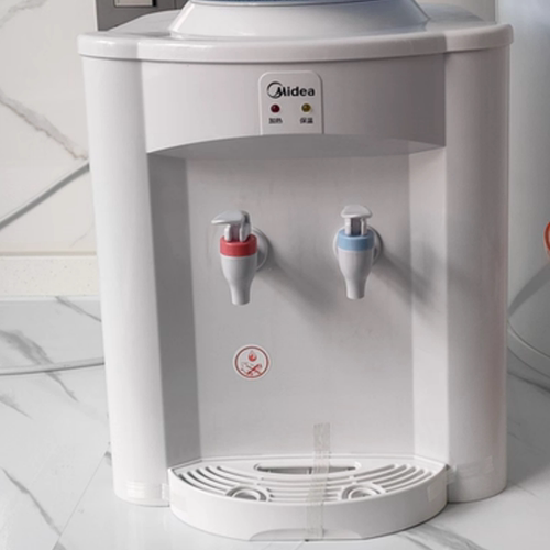 美的饮水机家用宿舍全自动小型桌面台式热水恒温上置水桶MYR720T