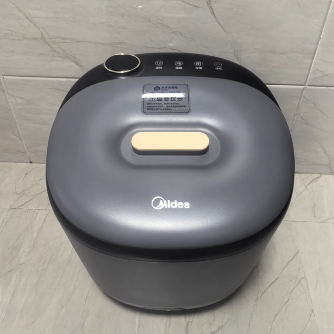 美的泡脚桶恒温加热电动按摩洗脚