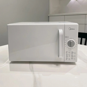 Midea/美的PM2000微波炉家用小型多功能转盘机械式旋钮白色迷你
