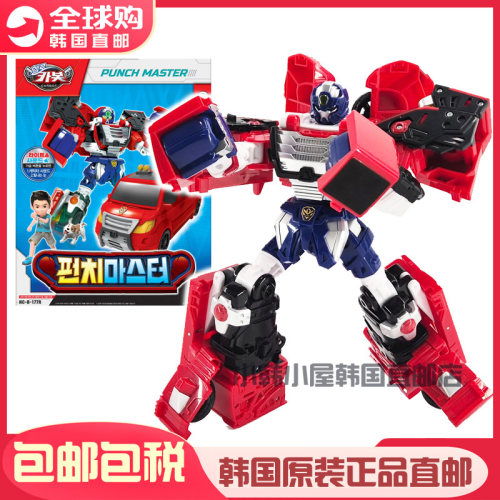 韩国Carbot咖宝车神PUNCH MASTER拳击救援汽车儿童变形机器人玩具