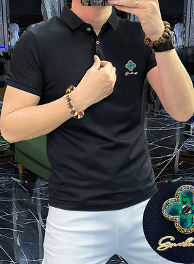 2024休闲短袖T恤时尚男士翻领