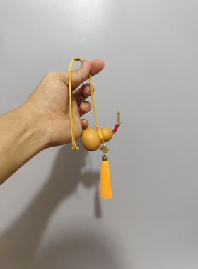 天然葫芦挂件车挂包包挂件门对门客厅玄关卧室黄色吉祥结装饰福禄