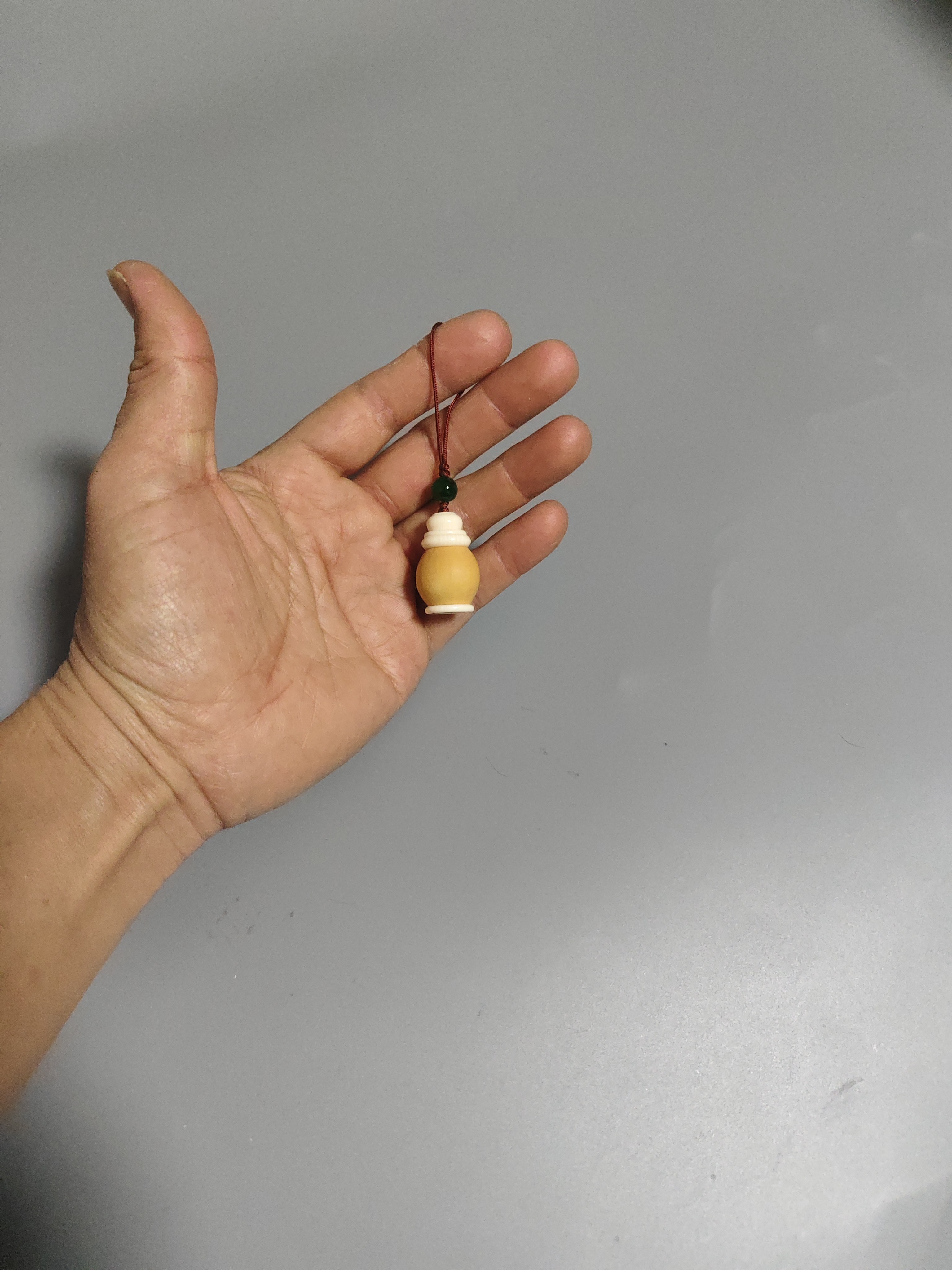 天然小葫芦手机吊坠钥匙扣挂件手把件药瓶子装沉香空瓶子小香囊