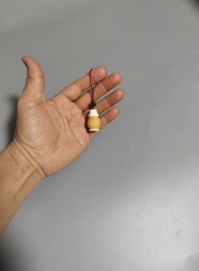 天然小葫芦手机吊坠钥匙扣挂件手把件药瓶子装沉香空瓶子小香囊
