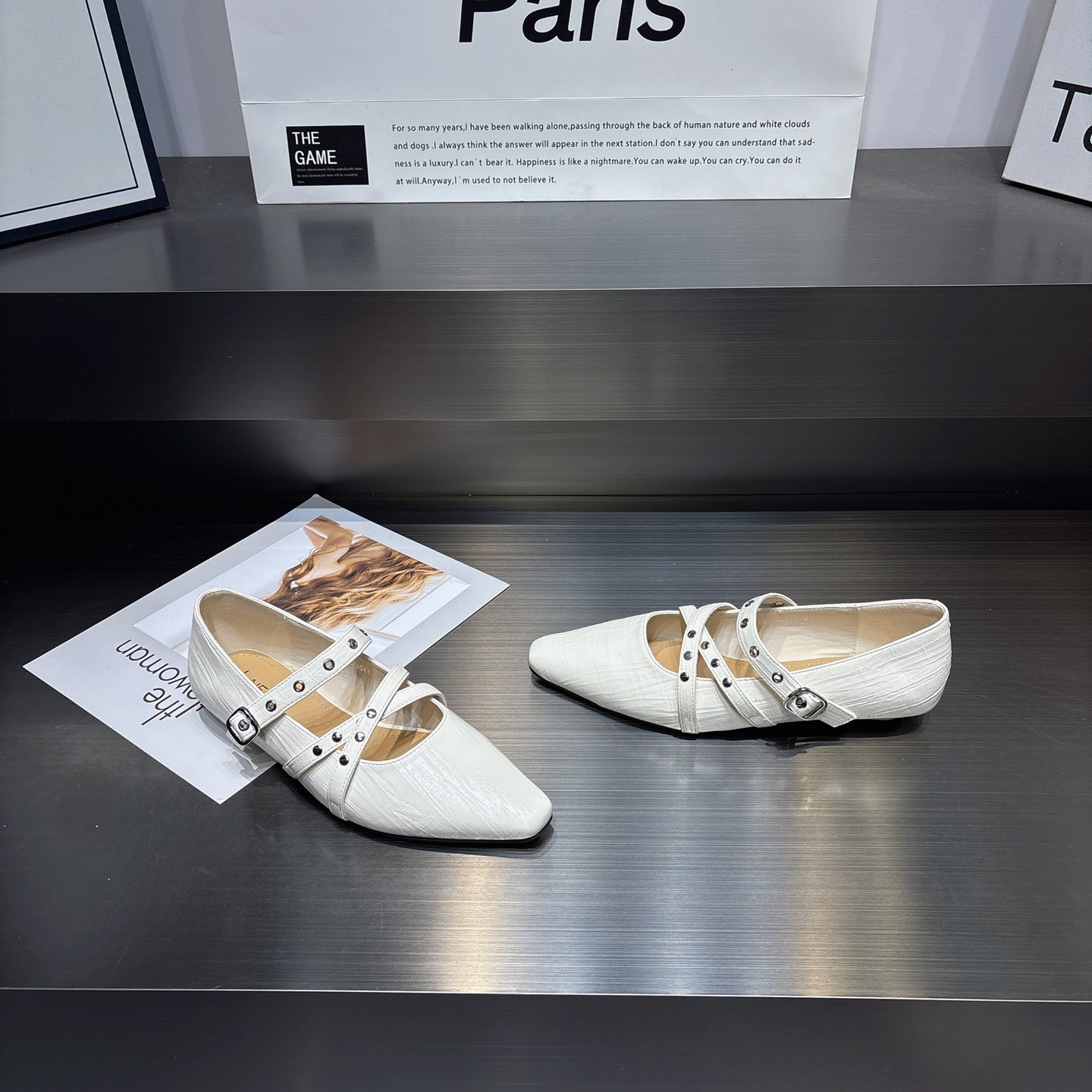 法式交叉带浅口玛丽珍鞋单鞋女2026新款时尚百搭低跟一脚蹬小皮鞋,女鞋,玛丽珍鞋,淘宝优惠券,粉丝福利购,淘宝优惠卷