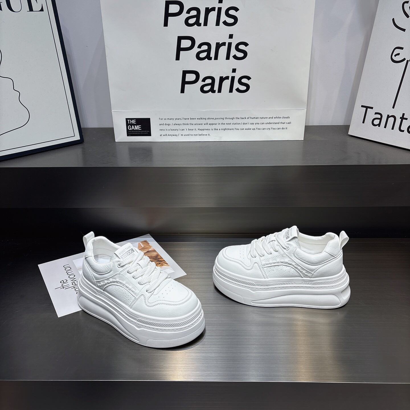 小个子7cm增高厚底小白鞋女2026春款真皮透气软底系带休闲板鞋女