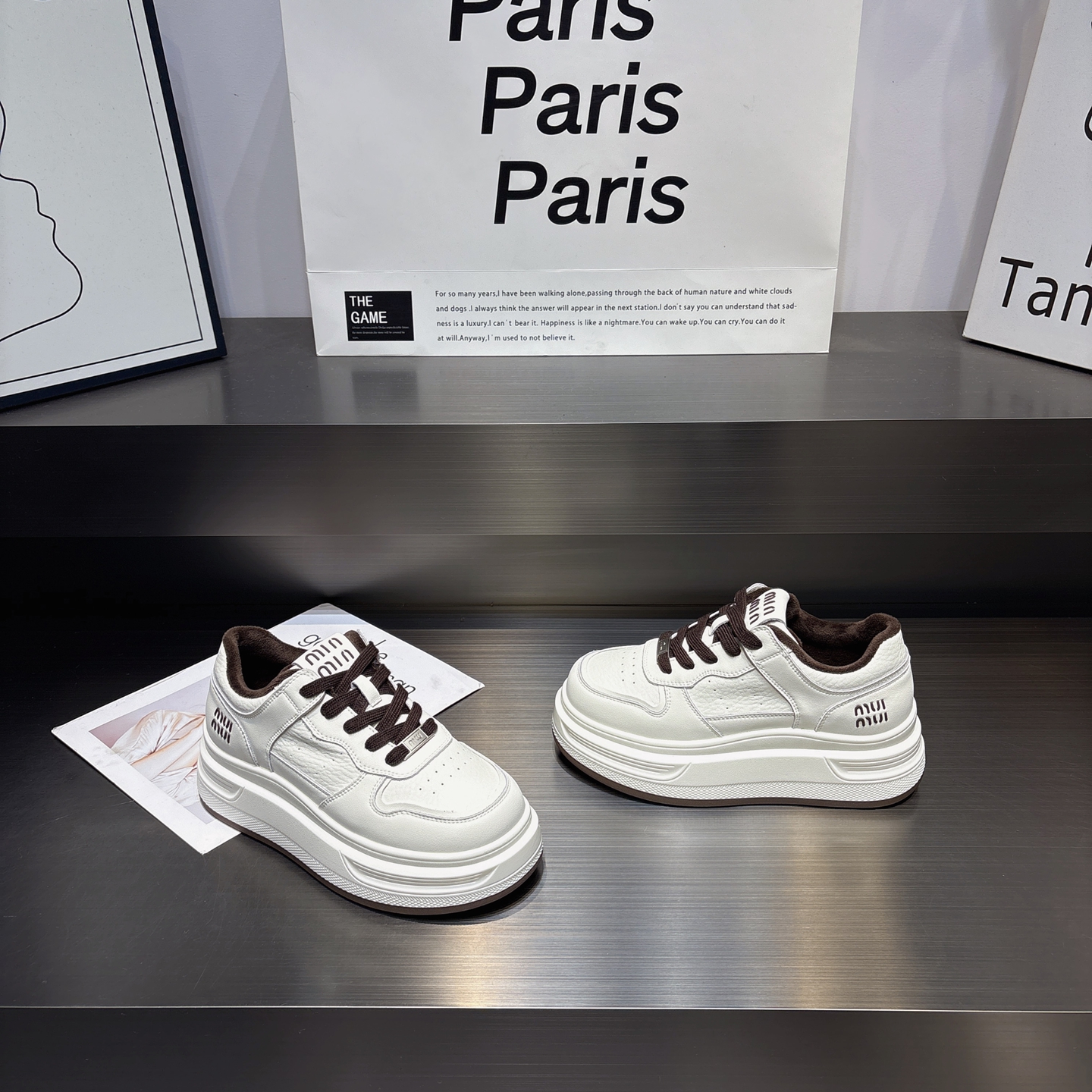 真皮加绒增高舒适保暖小白鞋女