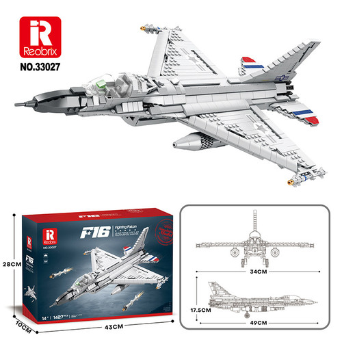 臻砖33027Reobrix军事F-16战斗机