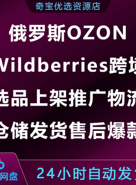 OZON Wildberries跨境选品上架推广物流仓储发货售后爆款运营