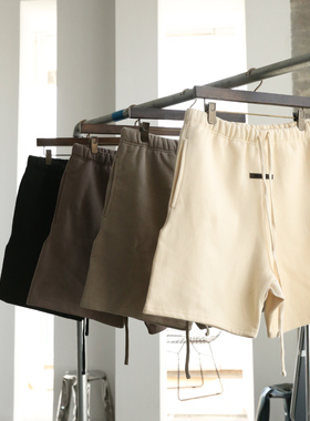 22SS黑标 FOG 复线ESSENTIALS 男女流行街头夏季宽松五分中裤短裤