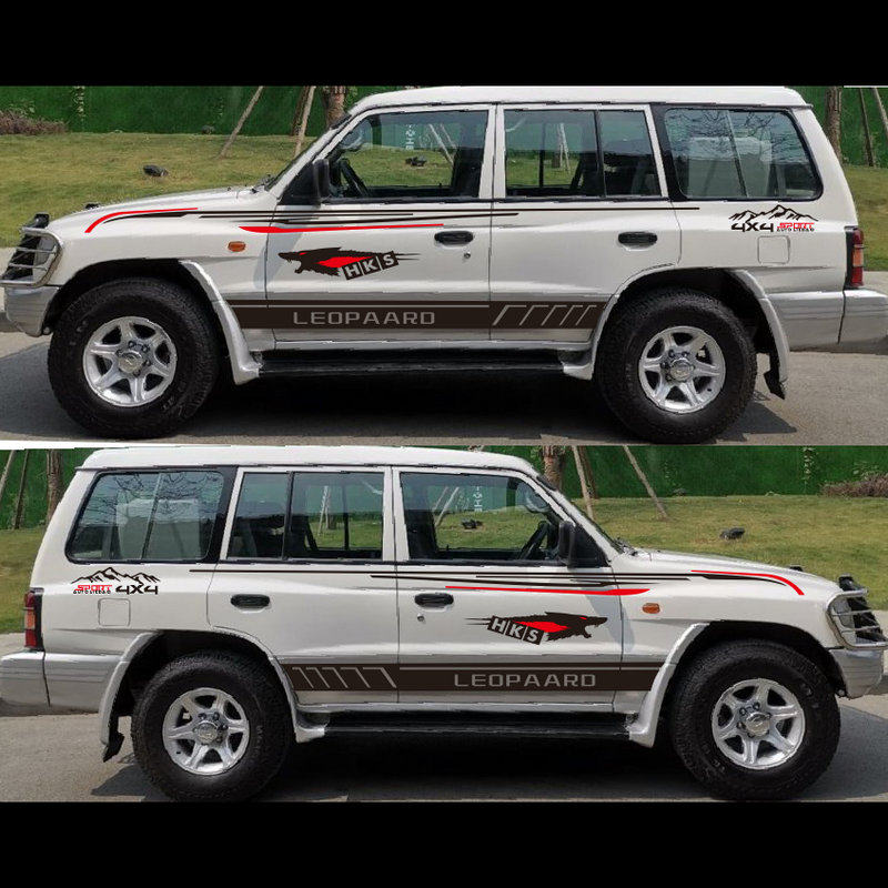 亚承适用于长丰猎豹q6车贴黑金刚奇兵cs6改装腰线车身贴纸彩条拉