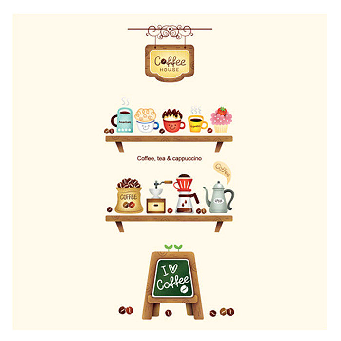 玻璃门窗贴纸防水瓷砖贴墙贴冰箱贴 厨房餐厅橱柜家具装饰贴画纸