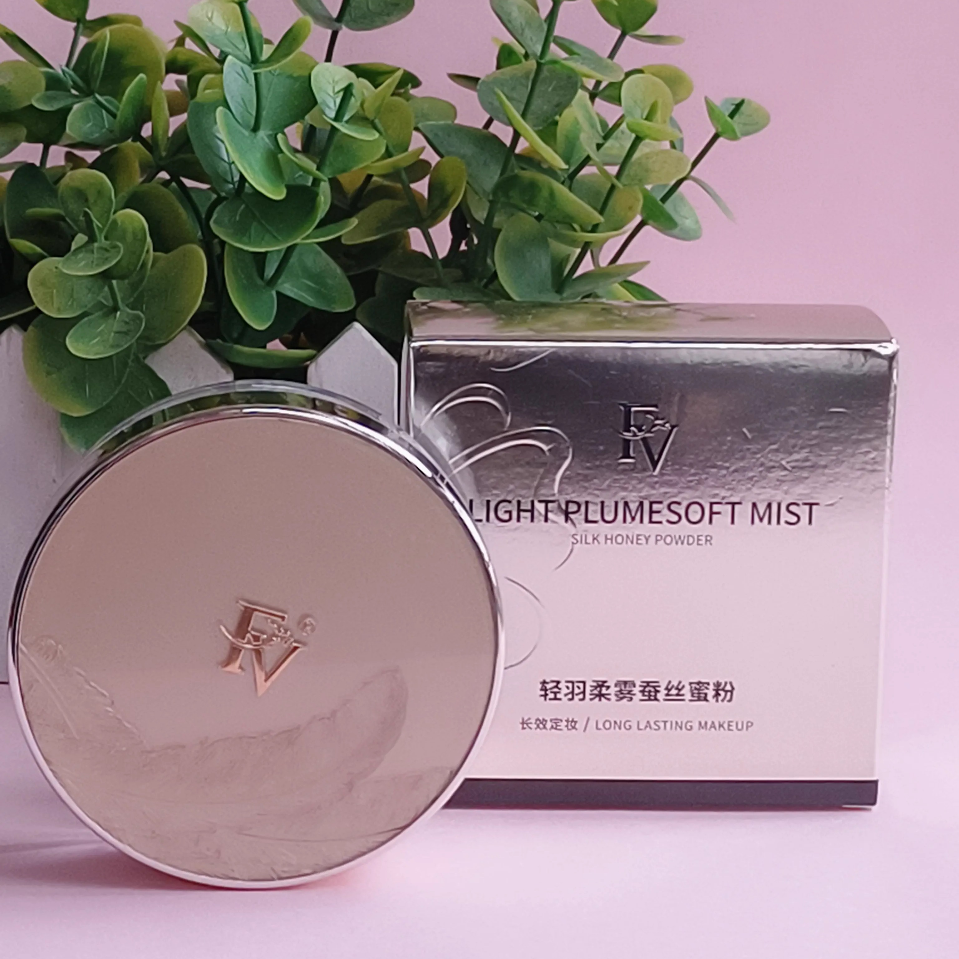 FV轻羽柔雾定妆蜜粉持久不易脱妆控油遮瑕定妆粉混干油皮散粉女