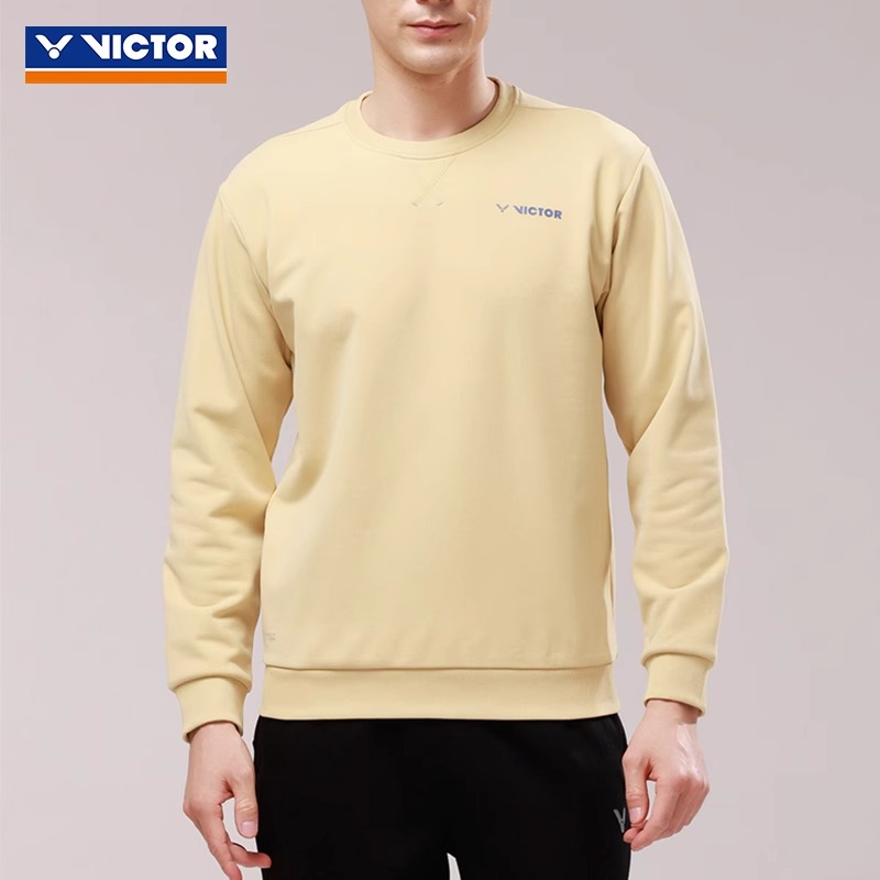 victor胜利新款羽毛球长袖卫衣