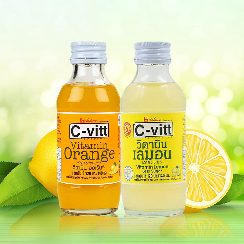 泰国进口保税直发c-vvit果味维c饮料整箱140ml*30瓶/箱