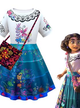 万圣节服装儿童Encanto  costume魔法满屋cosplay 服装女童公主裙