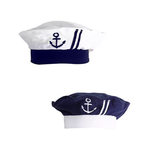 儿童帽新款海军水手色选服饰配件