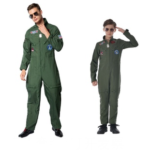 万圣节cosplay飞行员服装 壮志凌云男主角色扮演服成人儿童飞行服