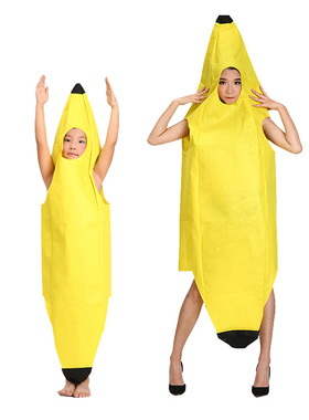 迪士尼cos服装 儿童 亲子 水果 香蕉服 banana halloween costume