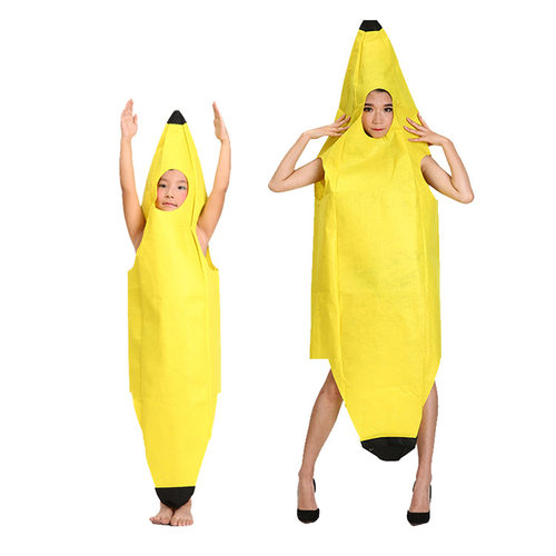 六一节cos服装 儿童 亲子 水果 香蕉服 banana halloween costume