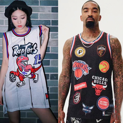 三方联名复古球衣篮球服嘻哈背心科比詹姆斯麦迪卡特罗德曼