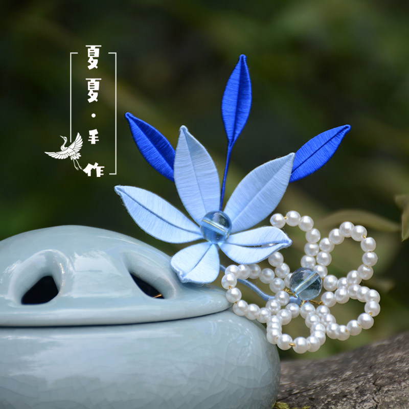 古风春仔花汉服头饰步摇发簪子