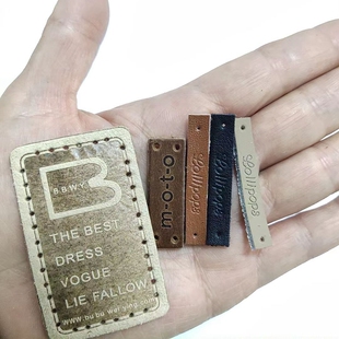 箱包制作辅料配件纯皮商标DIY手工辅料 真皮商标 手作皮标