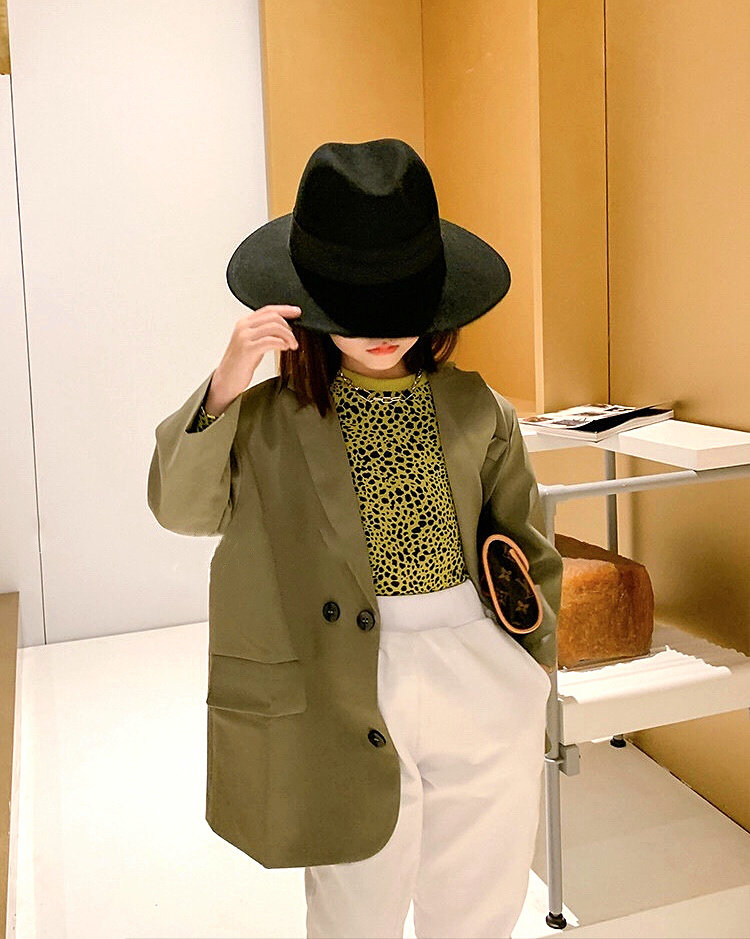 亲子韩版毛呢帽男女儿童秋冬羊毛礼帽英伦百搭爵士帽毡帽呢帽